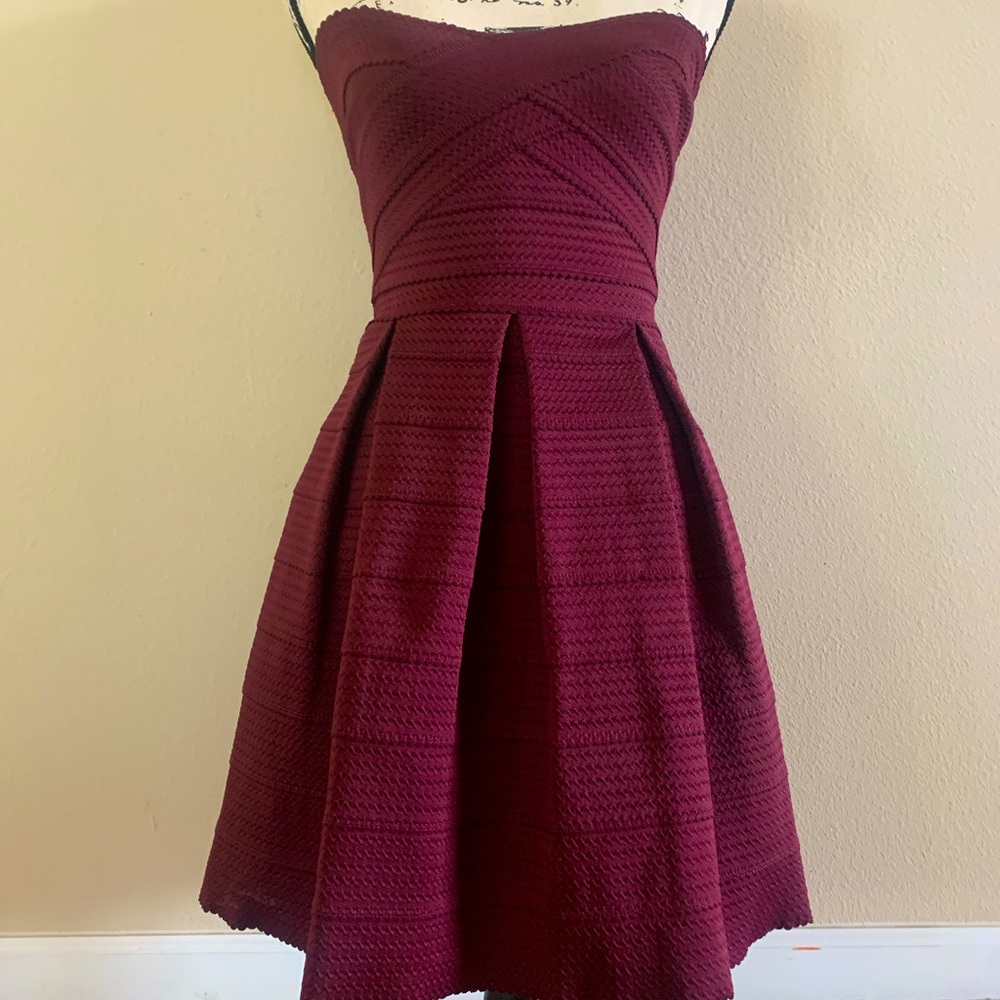 Plumb purple cocktail dress
